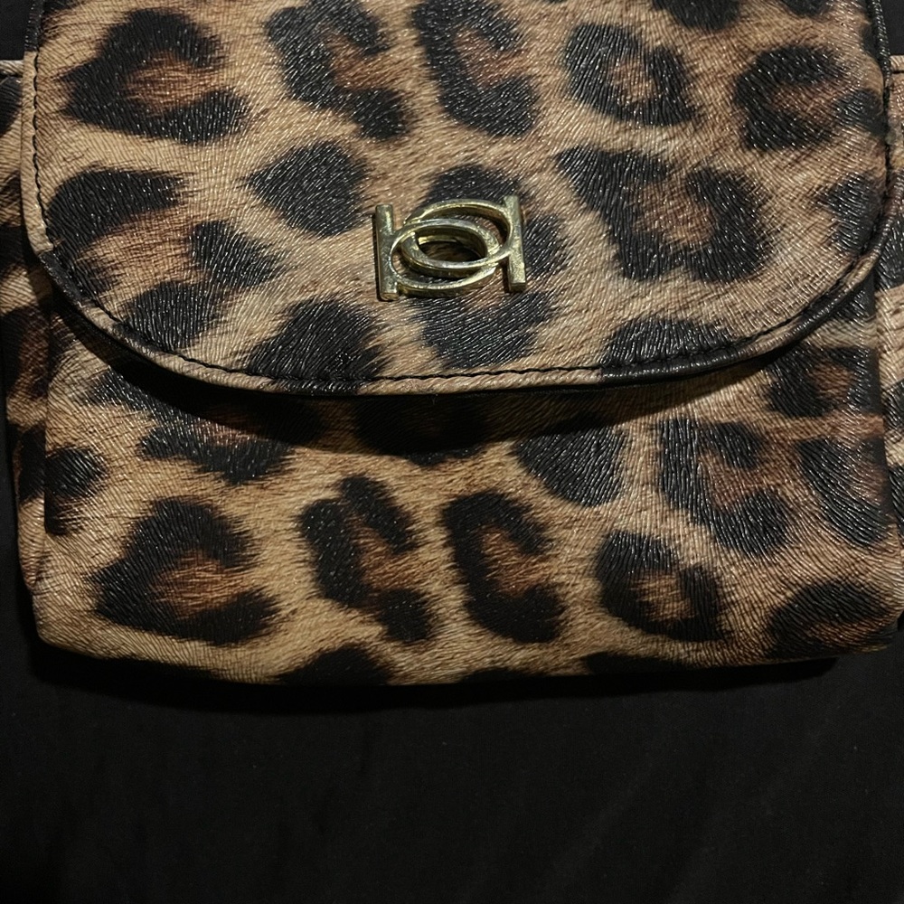 BeBe Original Leopard Print Wallet Bag